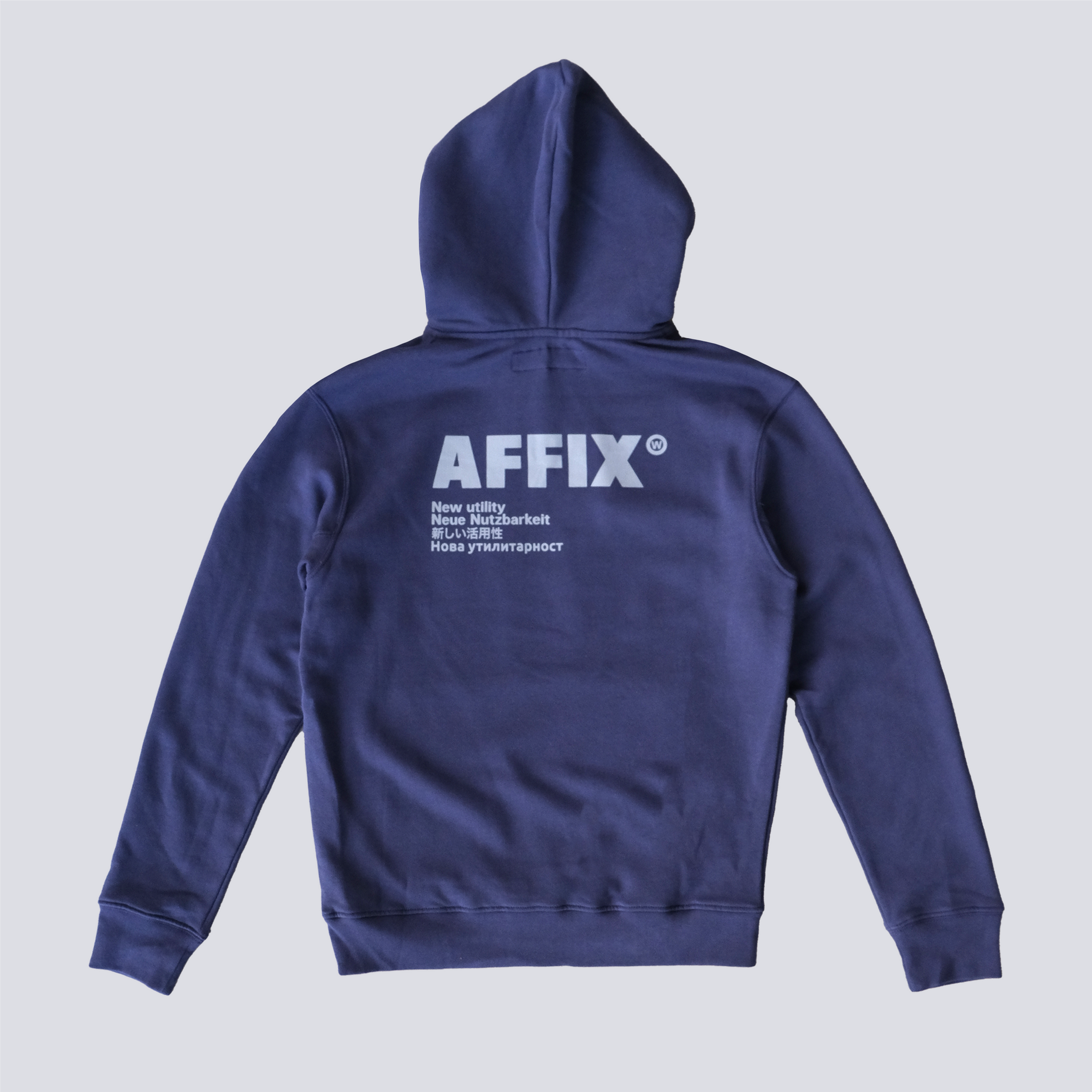 BASIC LOGO HOODIE NAVY