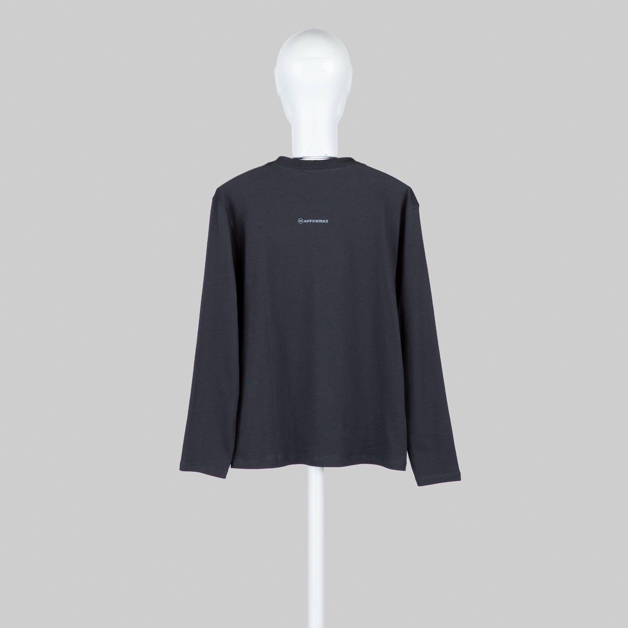 AFFXWRKS LONG SLEEVE POCKET T-SHIRT BLACK